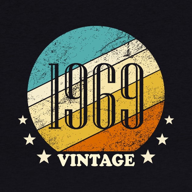 Vintage retro born in 1969 birth year gift by Inyourdesigns